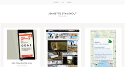 Desktop Screenshot of jeanettestavsholt.no