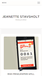 Mobile Screenshot of jeanettestavsholt.no